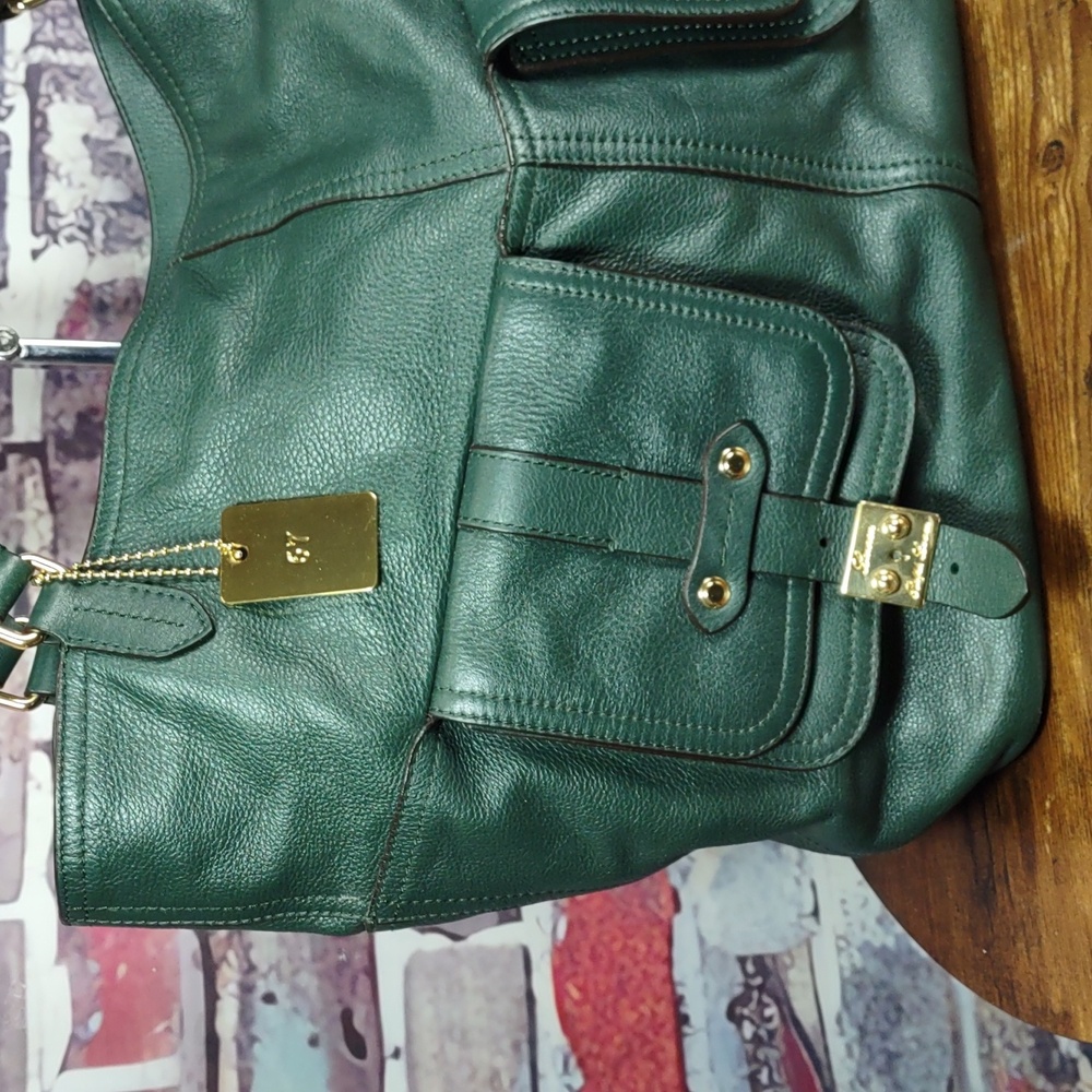 Lauren Ralph Lauren "Governor" Leather Tote Bag - Picture 2 of 15